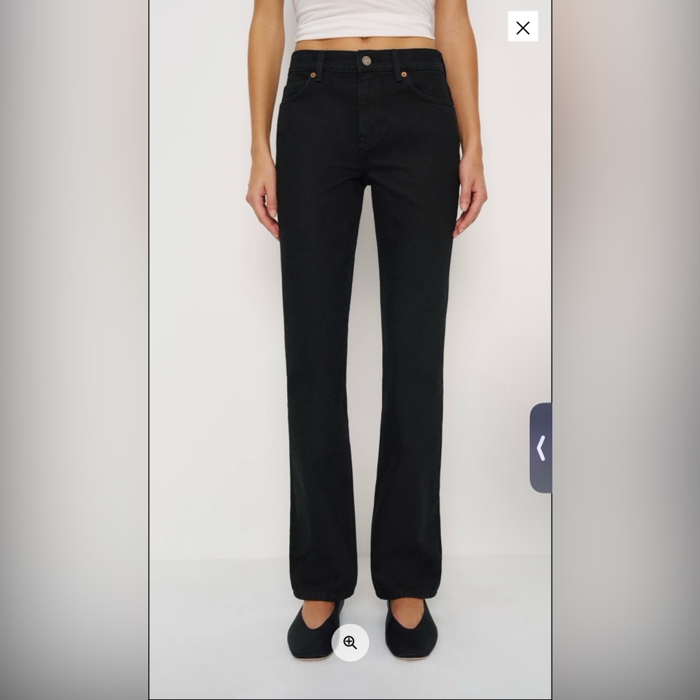 Nwt Reformation Greer Black Women's Jeans